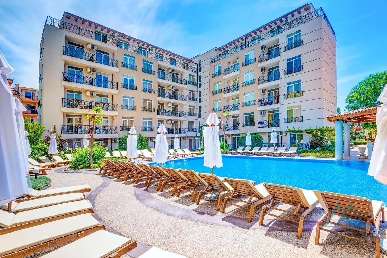 apartmán se 2 ložnicemi v oblíbeném komplexu Dawn Park, Slunečné pobřeží - 500 m od pláže - foto 14