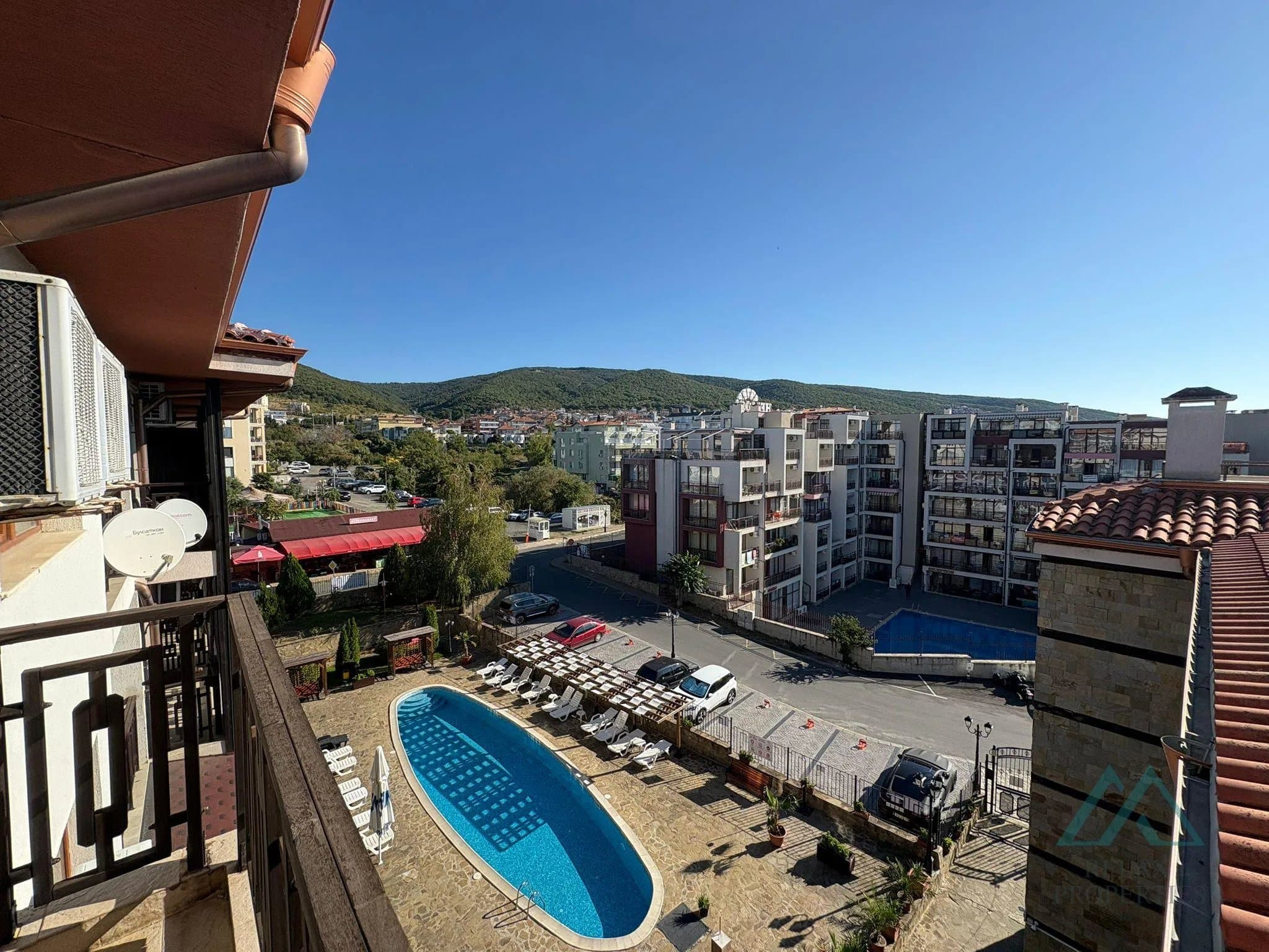 Studio s výhledem na moře a bazén, Panorama Bay 2, Sveti Vlas - jen 100 m od moře, Bulharsko - foto 8