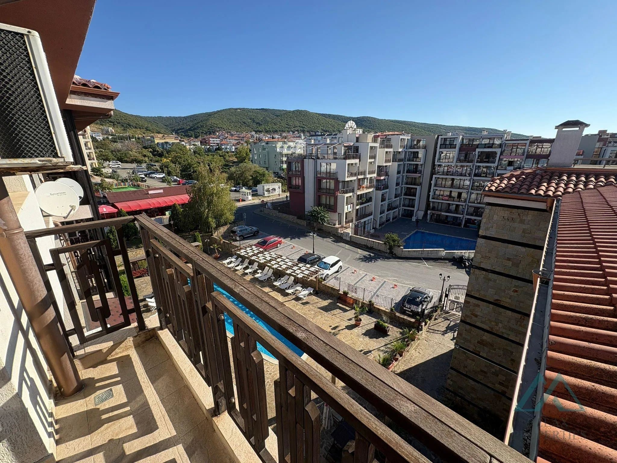 Studio s výhledem na moře a bazén, Panorama Bay 2, Sveti Vlas - jen 100 m od moře, Bulharsko - foto 9