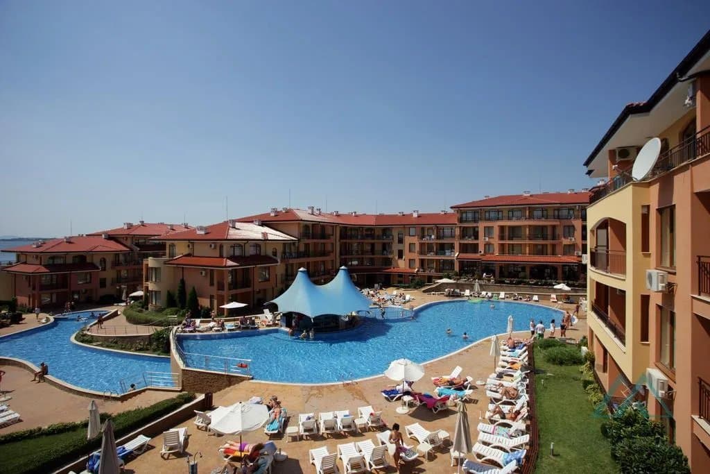 apartmán se 2 ložnicemi a výhledem na moře v komplexu Panorama Dreams, 150 m od moře, Sveti Vlas - foto 3