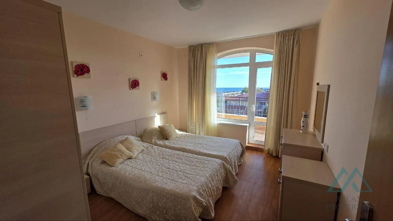 apartmán se 2 ložnicemi a výhledem na moře v komplexu Panorama Dreams, 150 m od moře, Sveti Vlas - foto 14