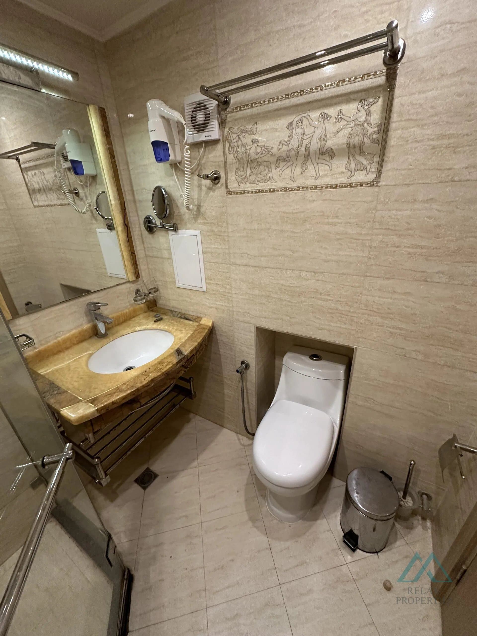 Prostorný apartmán s výhledem na bazén, Tarsis Club & SPA, 700 m od moře, Slunečné pobřeží - foto 13