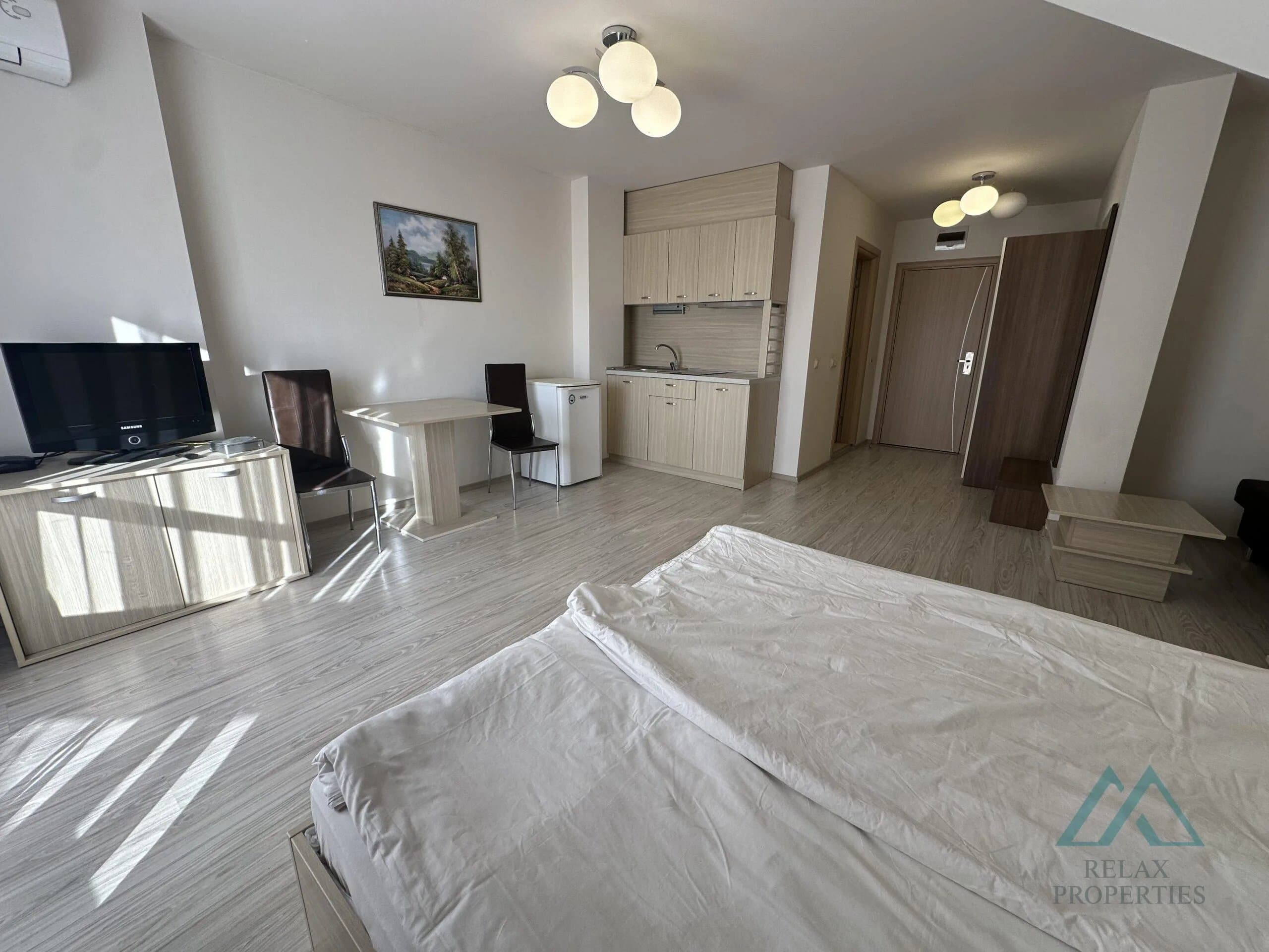 Prostorný apartmán s výhledem na bazén, Tarsis Club & SPA, 700 m od moře, Slunečné pobřeží - foto 21