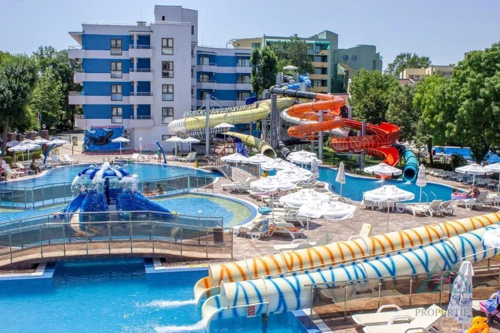 Luxusní ikonický hotel Kuban Resort & Aquapark, apartmán se 2 ložnicemi v centru Slunečného pobřeží, Bulharsko - foto 37