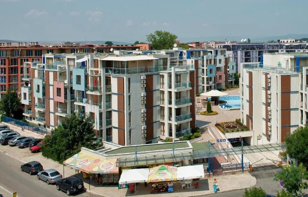 Prostorné studio s balkonem jen 300 m od pláže - Sun City 1, Slunečné pobřeží - foto 17