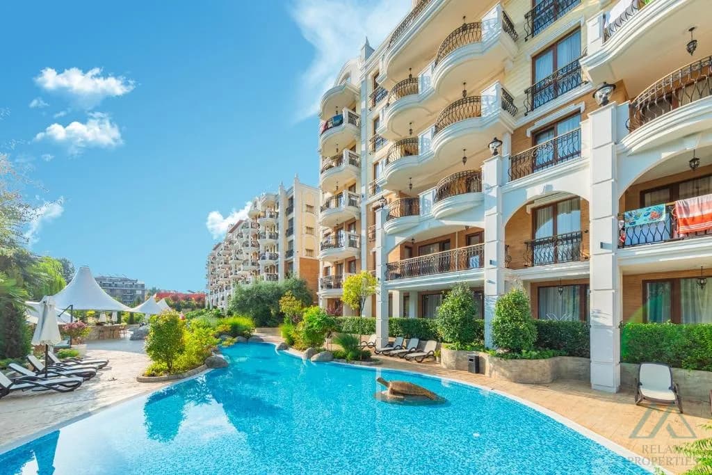 Novostavba! 2 pokojový apartmán 48 m² v Harmony Suites 11, Grand Resort, 600 m od pláže, Slunečné pobřeží - foto 25