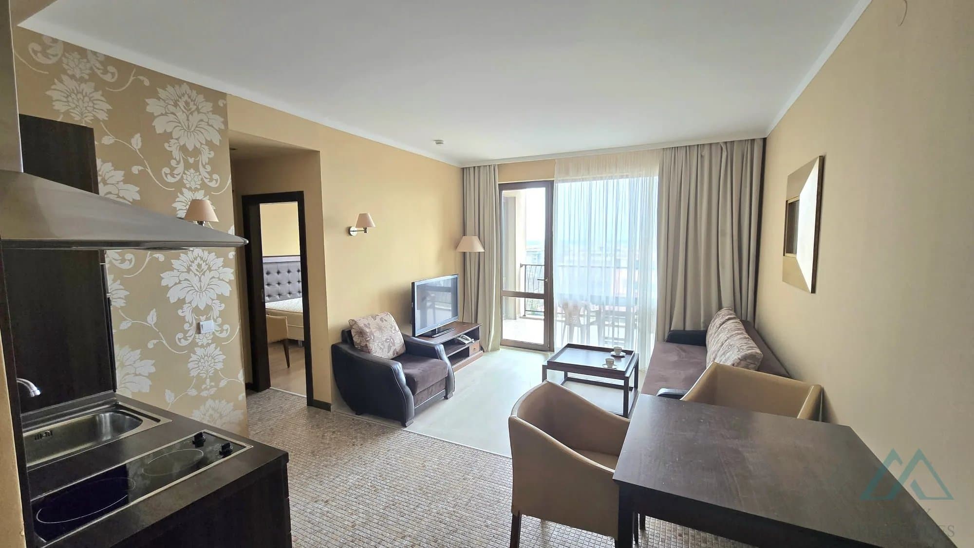 apartmán 2+kk v Barcelo Royal Beach, první linie u moře, Slunečné pobřeží - foto 8