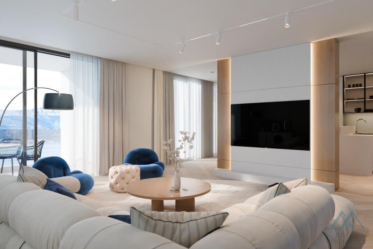 apartmán se 1 ložnicemi a lodžií u moře - Čiovo, Dalmácie, jen 110 m od pláže - foto 7