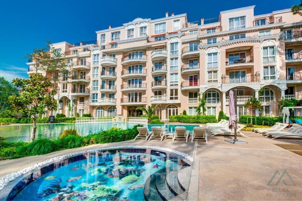 Luxusní apartmán 2+kk s garážovým stáním, Venera Palace, 350 m od moře, Slunečné pobřeží - foto 29