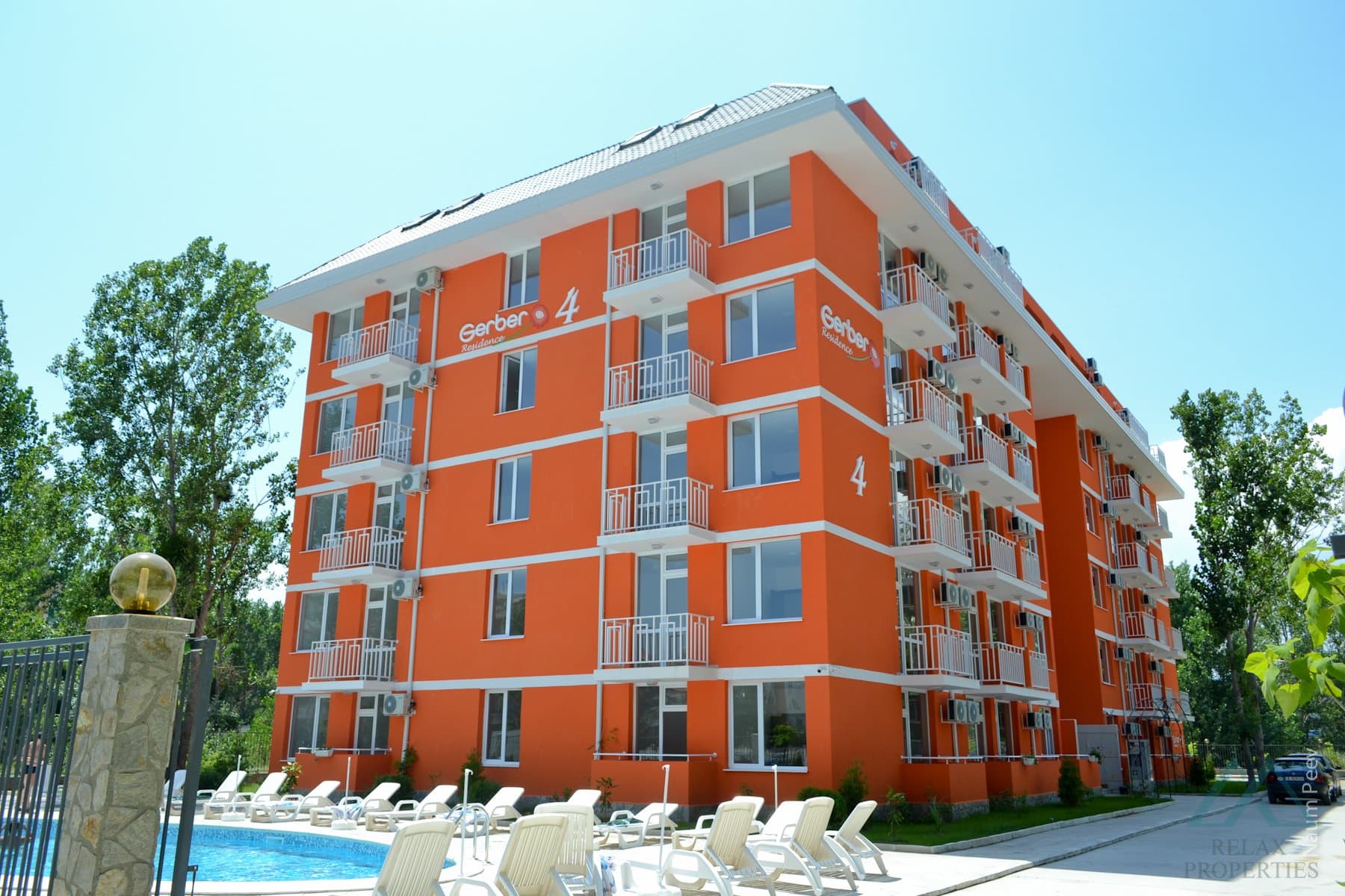Studio v komplexu Gerber 4, 400 m od moře, Slunečné pobřeží - foto 1
