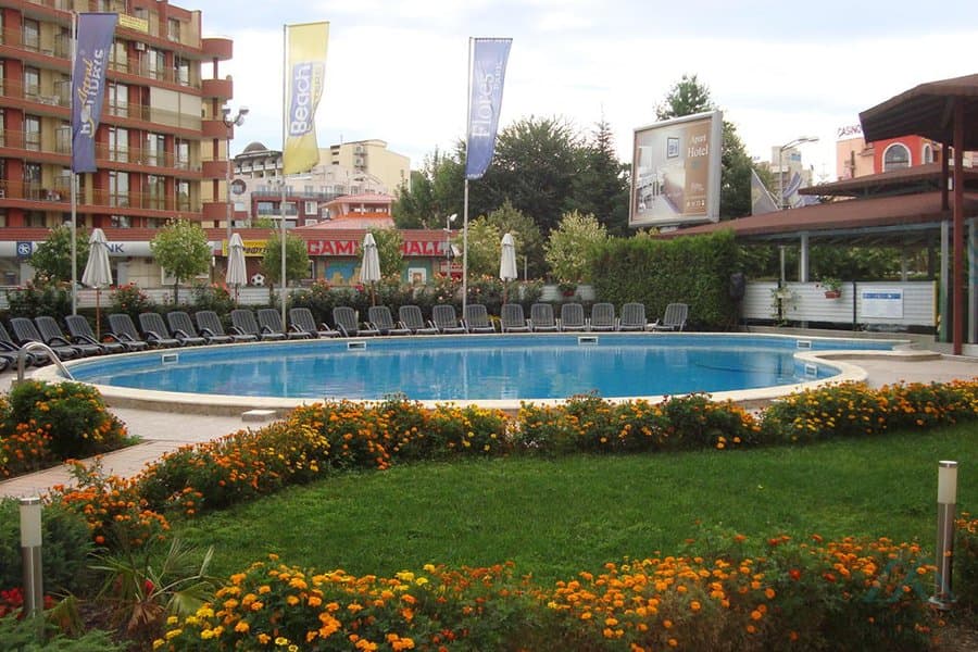Prostorné studio 50 m², komplex Flores Park, jen 300 m od pláže, Slunečné pobřeží - foto 14