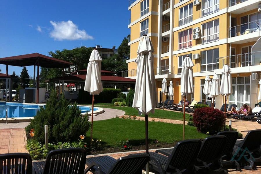 Prostorné studio 50 m², komplex Flores Park, jen 300 m od pláže, Slunečné pobřeží - foto 16