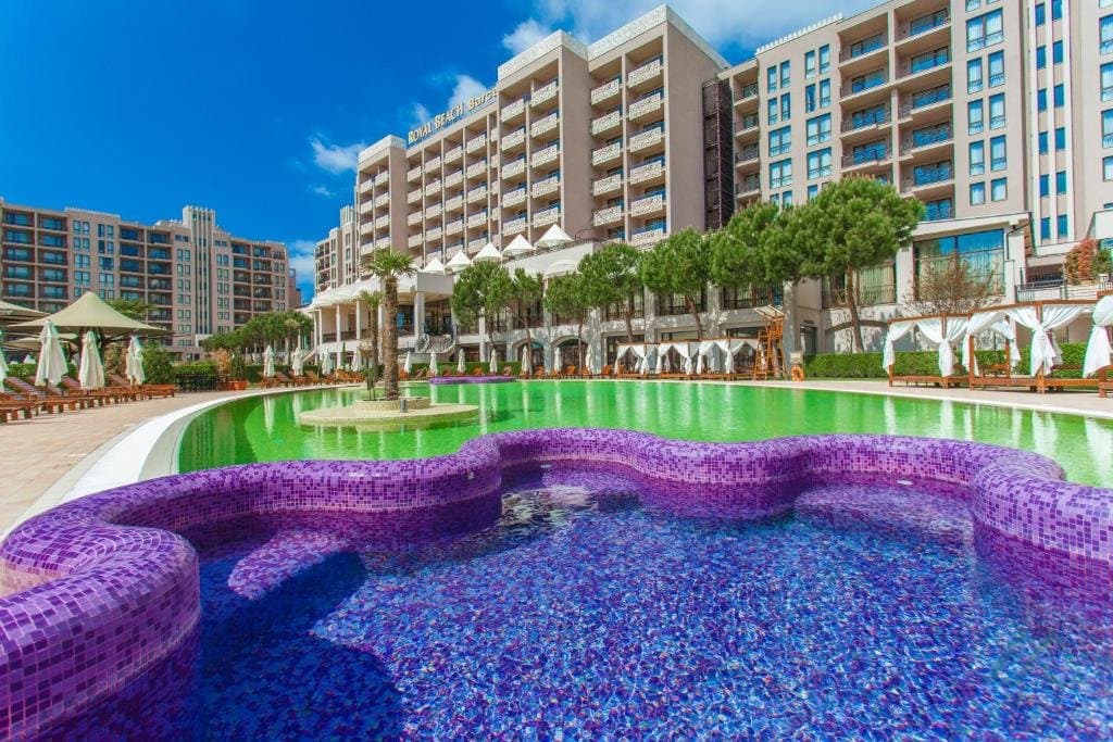 Studio apartmán v 5* Barcelo Royal Beach, první linie u moře, Slunečné pobřeží - foto 1