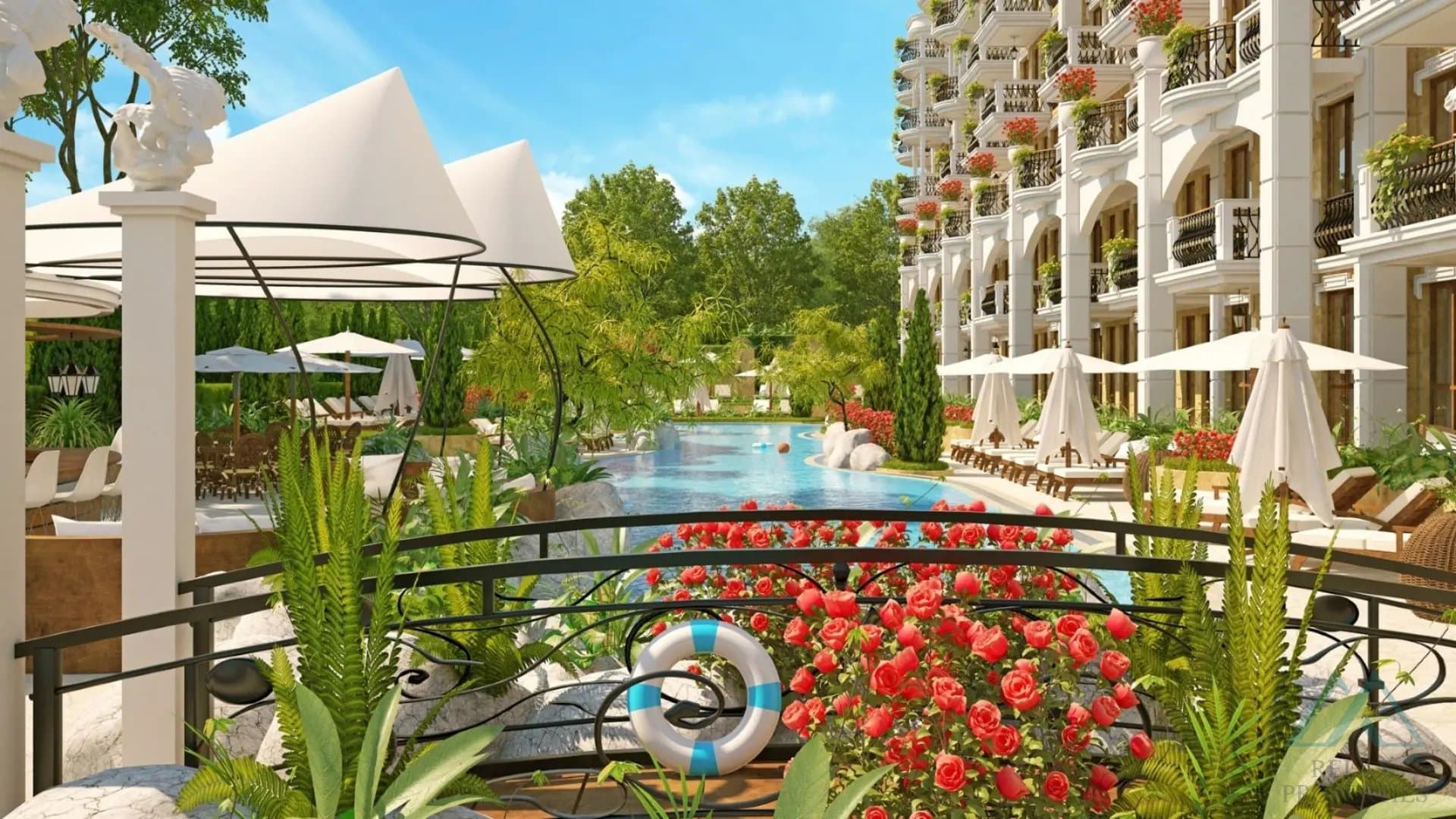 Luxusní apartmán 2+kk u bazénu v Harmony Suites 11, Slunečné pobřeží - foto 1