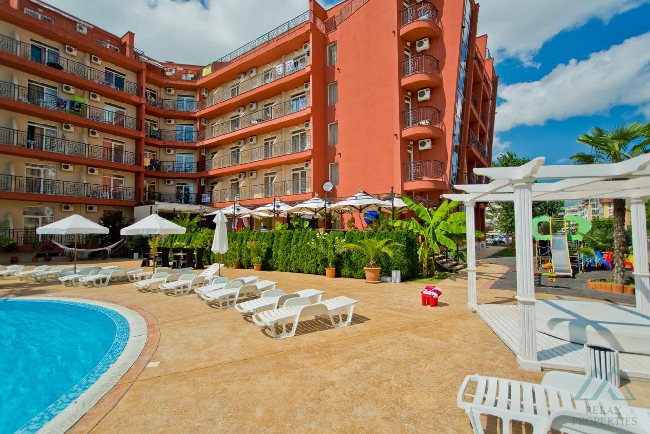 Skvělá cena! Apartmán v komplexu Aphrodite 2, 400 m od pláže, Slunečné pobřeží - foto 1