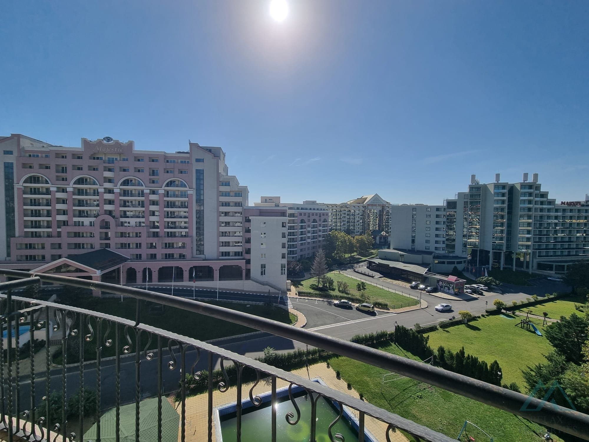 apartmán 2+kk s výhledem na bazén, 200 m od pláže - Poseidon, Slunečné pobřeží - foto 4