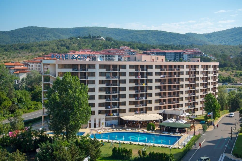 apartmán 2+kk s výhledem na bazén, 200 m od pláže - Poseidon, Slunečné pobřeží - foto 1