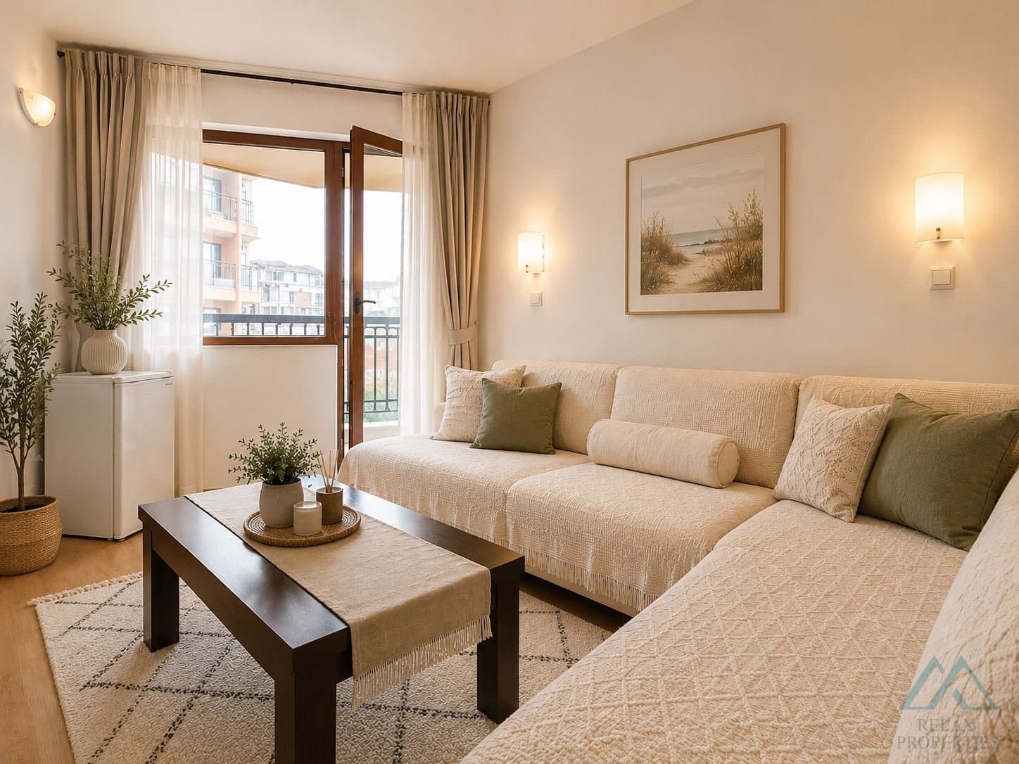 Zařízený apartmán 2+kk s výhledem na bazén v centru Slunečného pobřeží - foto 6
