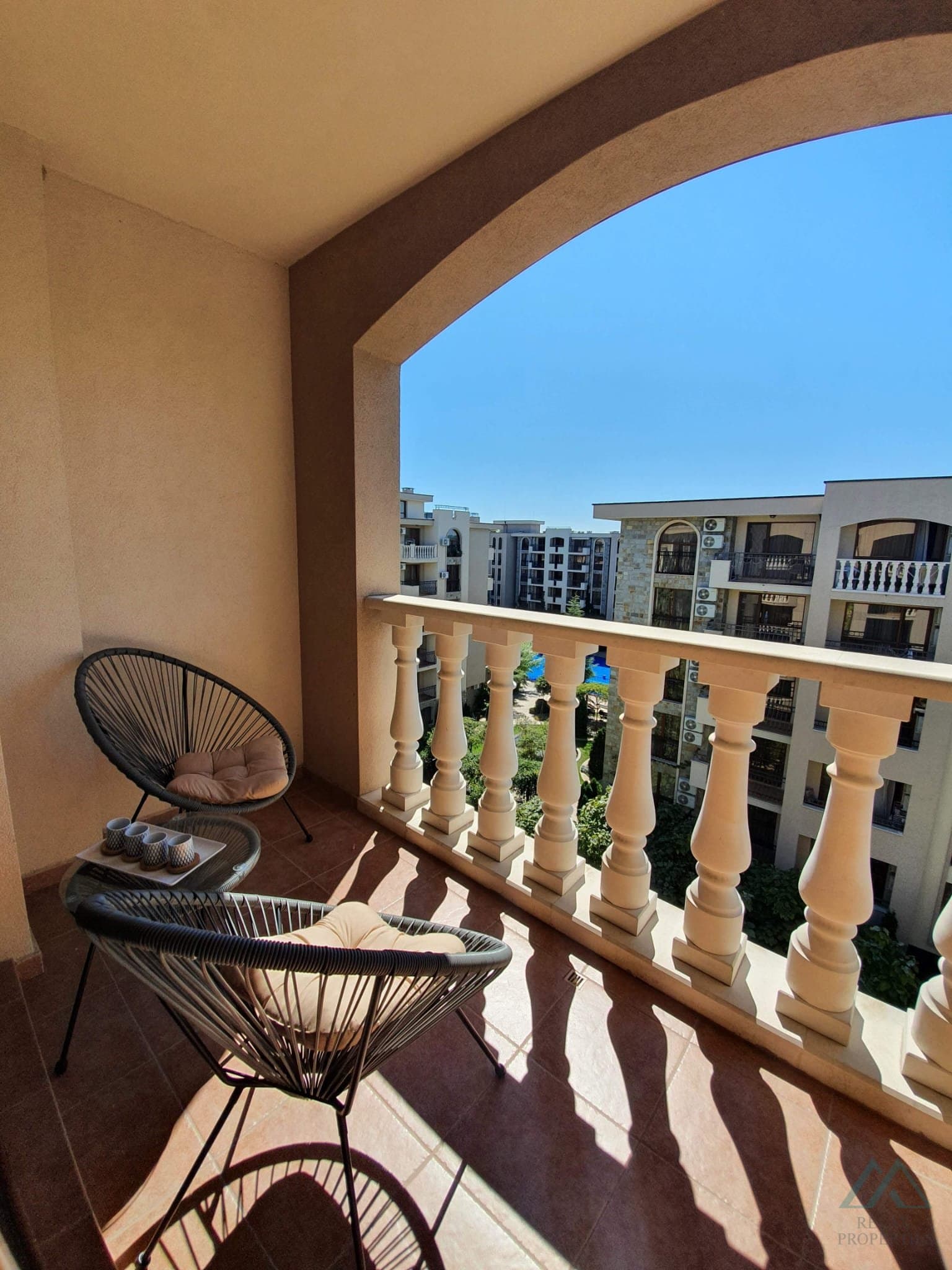 Apartmán v rodinném komplexu Cascadas Family Resort, 500 m od moře, Slunečné pobřeží - foto 9