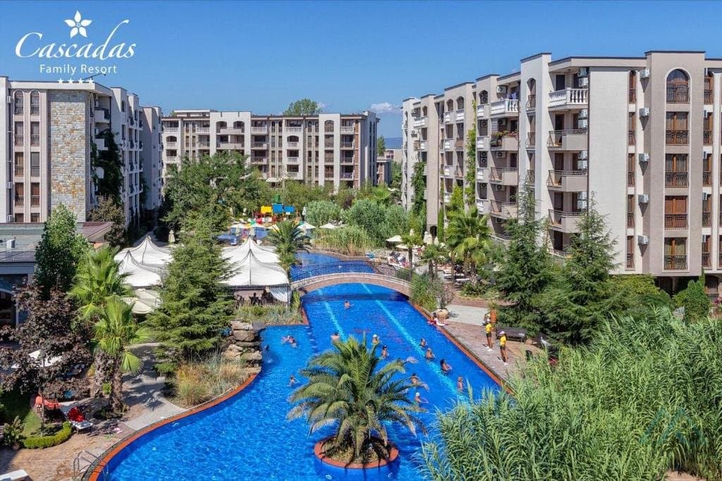 Apartmán v rodinném komplexu Cascadas Family Resort, 500 m od moře, Slunečné pobřeží - foto 11