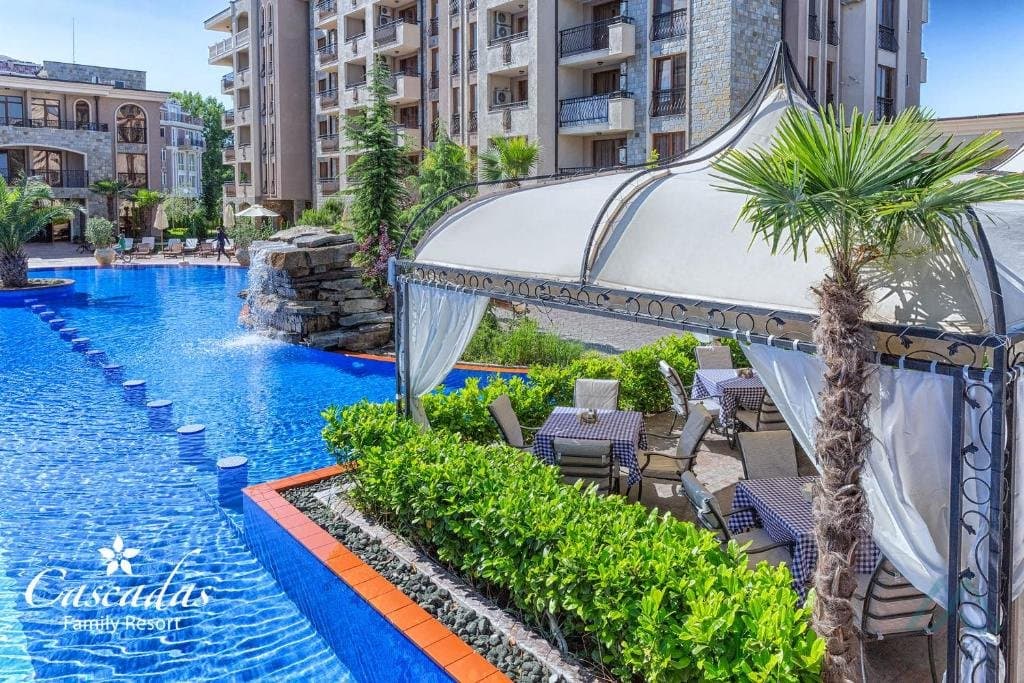Apartmán v rodinném komplexu Cascadas Family Resort, 500 m od moře, Slunečné pobřeží - foto 18