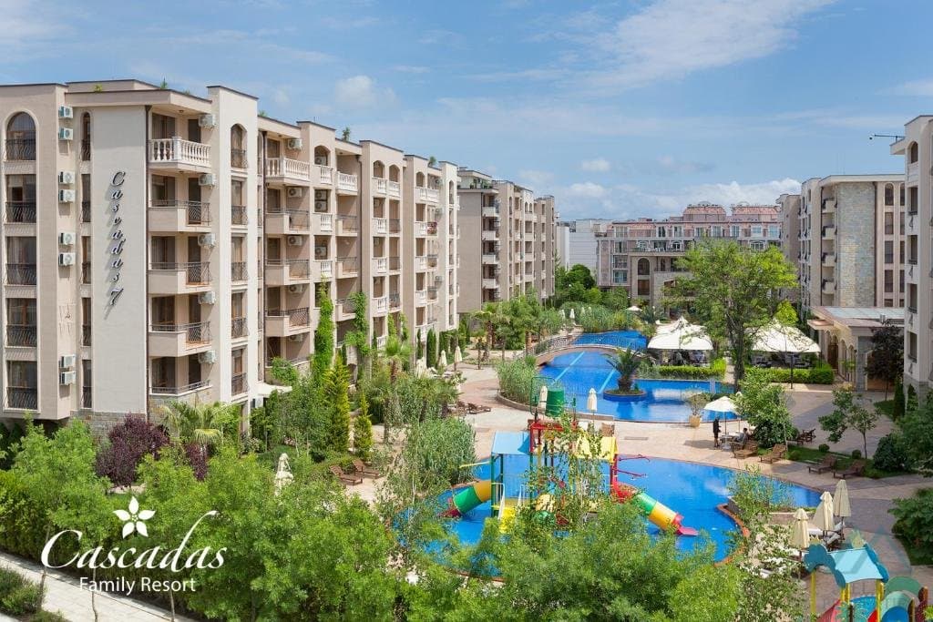 Apartmán v rodinném komplexu Cascadas Family Resort, 500 m od moře, Slunečné pobřeží - foto 15