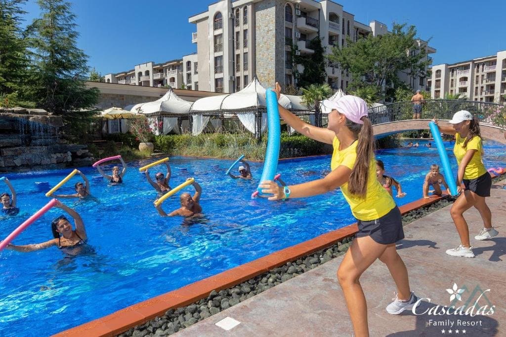 Apartmán v rodinném komplexu Cascadas Family Resort, 500 m od moře, Slunečné pobřeží - foto 21