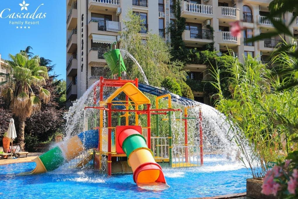 Apartmán v rodinném komplexu Cascadas Family Resort, 500 m od moře, Slunečné pobřeží - foto 25