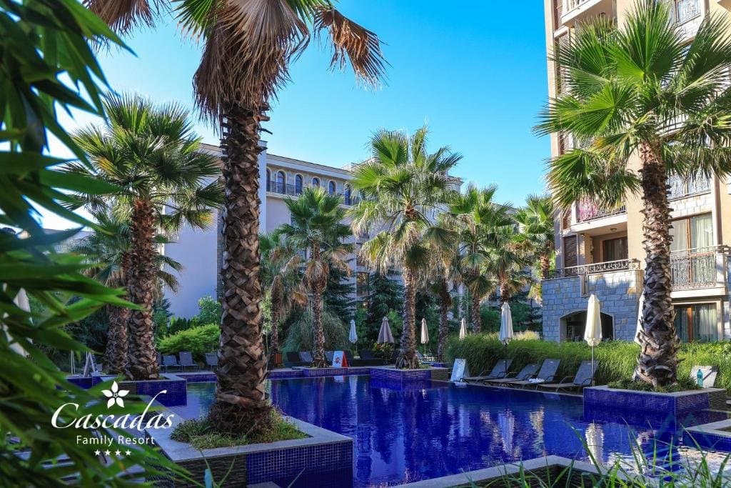 Apartmán v rodinném komplexu Cascadas Family Resort, 500 m od moře, Slunečné pobřeží - foto 26