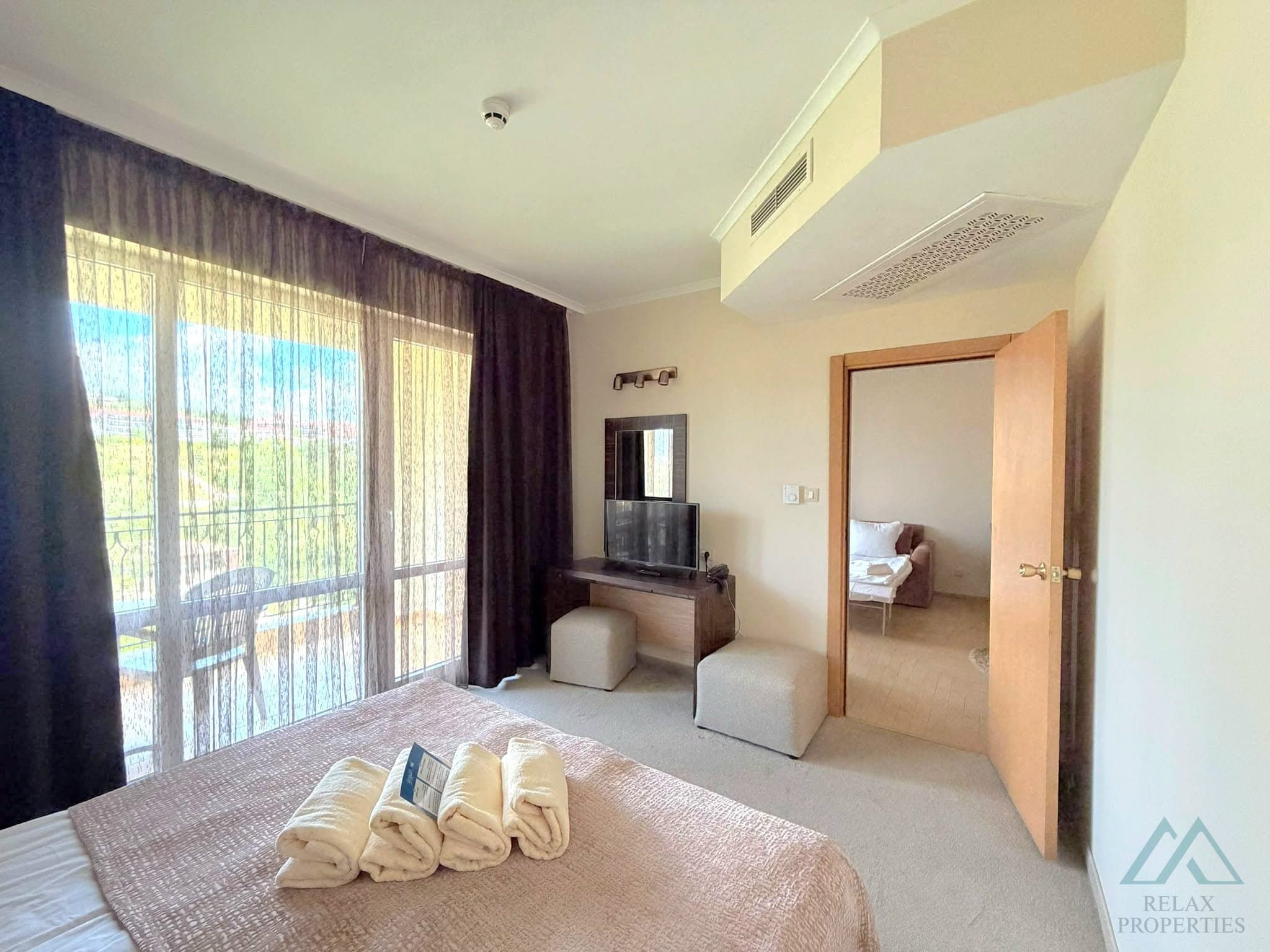 Skvělá cena! 2+kk apartmán v první linii u moře, luxusní DIT Majestic Beach Resort, Slunečné pobřeží - foto 5