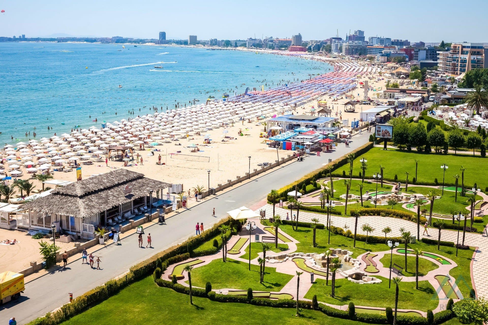Skvělá cena! 2+kk apartmán v první linii u moře, luxusní DIT Majestic Beach Resort, Slunečné pobřeží - foto 21